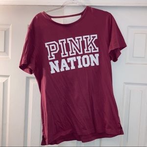 Pink shirt with cut out on back